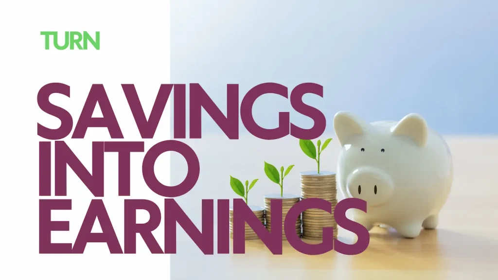 save and earn bonuses and commission pig with money growing plants